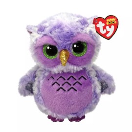 Ty Beanie Boos  OWLIVIA THE PURPLE OWL 6" PLUSH MWMT'S