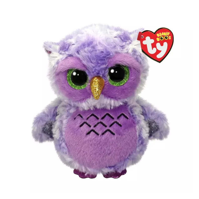 Ty Beanie Boos OWLIVIA THE PURPLE OWL 6" PLUSH MWMT'S