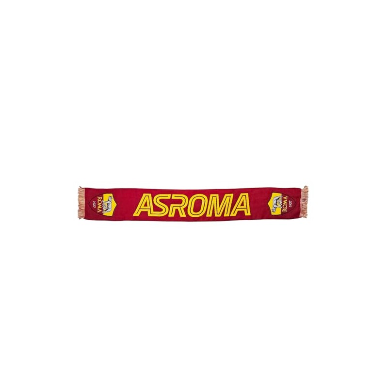 AS Roma SCIARPA UFFICIALE JACQUARD WORDMARK GIALLO
