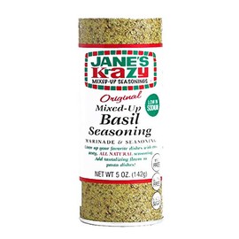 Jane's Krazy Mixed Up Basil Seasoning 1.8 oz each (1 Item Per Order, not per case)