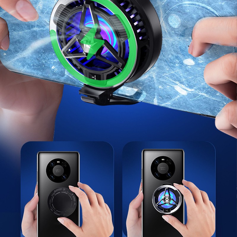 Phone Cooler with Magnetic Back Clip Semiconductor Cooling Wireless Quick