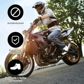 Protector De Calzado Moto Cubre Tenis Funda Zapato Universal                                                                                          