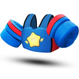 Chriffer Swim Vest for Kids 30-60 Lbs Girls Boys Life Jacket Puddle Jumper with Double Security Buckle Floaties for Toddler from 2,3,4,5,6,7,8 Years Old Children