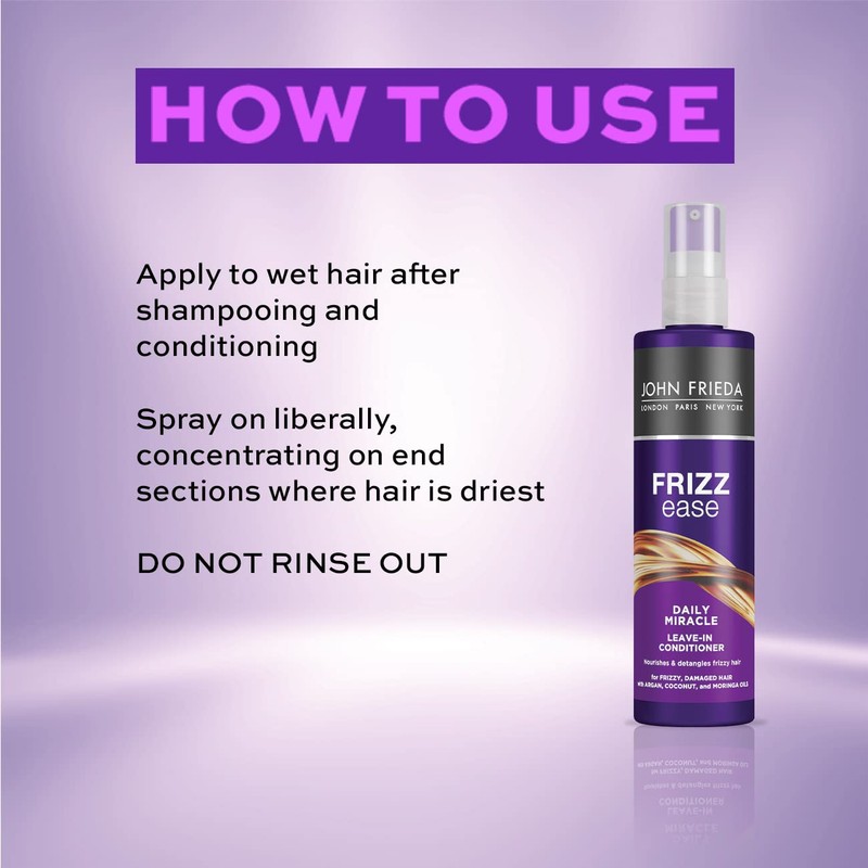 John Frieda® Frizz-Ease® Daily Miracle Leave In Conditioner 200ml