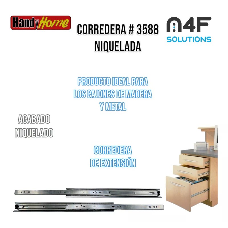 Handyhome Corredera Cajón Handy Home 35cm X 3.5cm 1 Paquete