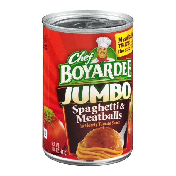 Chef Boyardee, Jumbo Spaghetti and Meatballs, 14.5-Ounce Can (Pack of