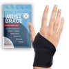 Dr. Arthritis Essentials Wrist Brace/Wrist Support Wrist Wraps, Carpal Tunnel Wrist Brace for Night Support, Wrist Brace for Wrist Pain, Hand Brace & Wrist Guard for Left & Right Hand (Black - Single)