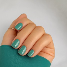 Solid color full color green mint emerald attached nail tip, 1 piece, Stone Mint A023 / 단색 풀컬러 그린 민트 에메랄드 붙이는 네일팁, 1개, 스톤민트A023