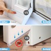 Window Sealing Strip,Self Adhesive Weather Stripping,5M/16ft Silicone Feet Silicone Seal