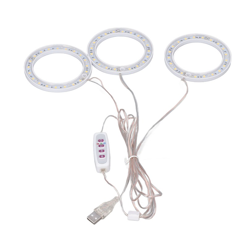 LED Plant Grow Lights Full Spectrum USB Growing Light Timing