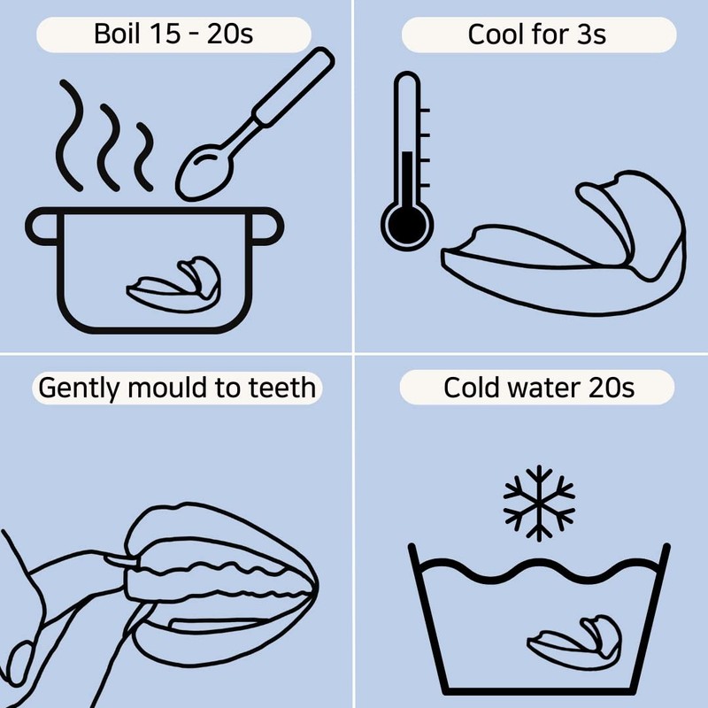 Mouth Guard x6 for Grinding Teeth, RuneSol Bruxism Night Guard