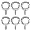 Pack of 6 Stainless Steel Eye Bolts, M10 Eye Bolts