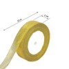1 Roll Metallic Glitter Ribbon Sparkly Polyester Ribbon Gold Decorative