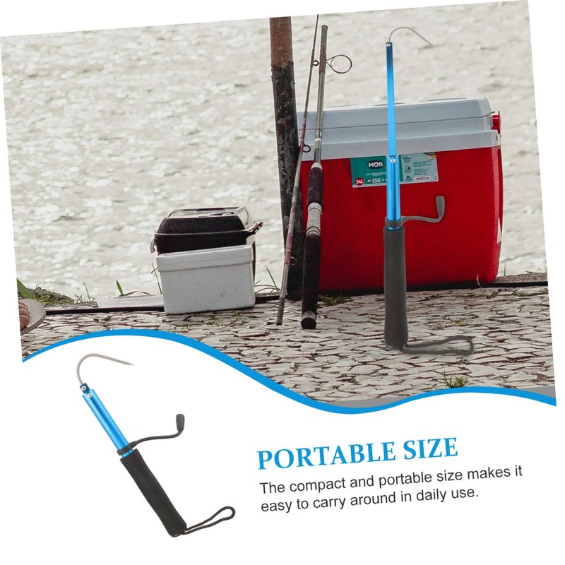 Kisangel Telescopic Fish Gaff Fishing Gaff Hook Stainless Fish Hook