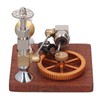 Honio Stirling Engine Model, Ornamen Table Beech Base Stirling Engine