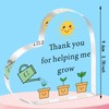 QMVMV Thank You Teacher Gifts, Helping Me Grow Acrylic Plaque,