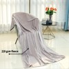 funky gadgets Flannel Fleece Blanket Throw - Grey Soft Warm