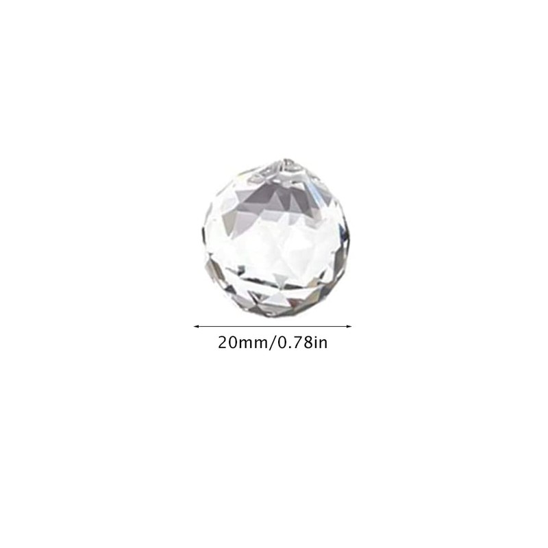 38Pcs Clear Crystal Ball Prism, BetterJonny 20mm Crystal Ball Prism