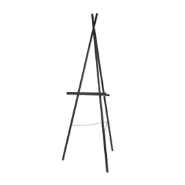 Deco 79 Easel, 22" x 24" x 67", Black