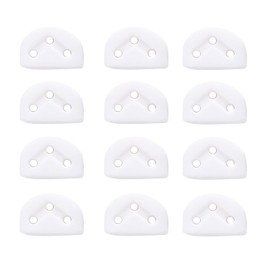 Xsdjasd 12pcs Classic Guitar Roller String Tree Retainer Guide Guitar String Lock Nut Block Clamp, White