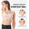 DAVID ARCHY Wireless Seamless Bras for Women No Underwire Full