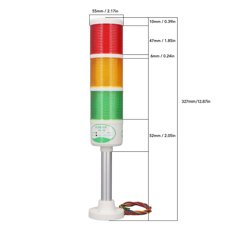 LED Stack Tower Light Industrial Warning Column Signal Indicator Lamp