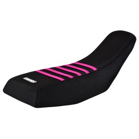 Honda Fourtrax TRX 200 SX  Gripper Seat Cover 1986 -1988  Black-Pink Ribs #282
