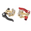 2PCS Car Battery Terminal 4 Way Positive Negative Copper Quick