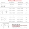 Homxi Rectangular Washable Tablecloth, 80 W x 120 L cm,