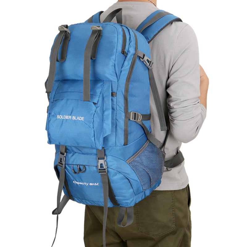 45L Camping Hiking Backpack Large Capacity Mountaineering Pack Waterproof Travel