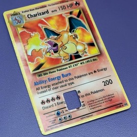 Charizard Dragon Style Credit Card Skin Debit Card Cover - Pocket Monsters Pokémon style - Chip?: Yes, Coating: Glossy