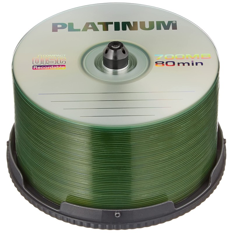 PLATINUM CD-R 700 MB CD blanks 52x speed, 80 min,
