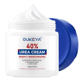 OUKEYA Urea Cream 40 Percent, Urea Foot & Hand Cream for Cracked Heels and Dry Skin, Urea Lotion for Deep Moisturizing, Callus Remover Nourishes Soften, Maximum Strength 350g (1 Pack) | Maximum Strength Repair and Moisturizing Dry Cracked Skin on