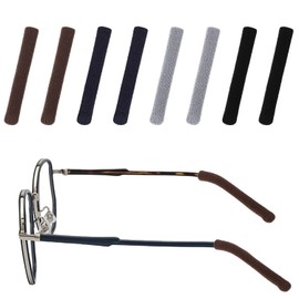 4 Pairs Glasses Ear Grips Soft Knitted Cotton Anti Slip Glasses Ear Cushion Spectacle Arms Covers Replacement Temple Tips for Sunglasses (Mix)