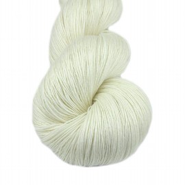 Lotus Yarns Swan Lake Lace Weight 50% Cashmere 40% Fine Wool 10% Angora Blended Hand Knitting Yarns for Comfortable Baby and Adult Clothing for Fashion Garment Baby Clothe (19-White)