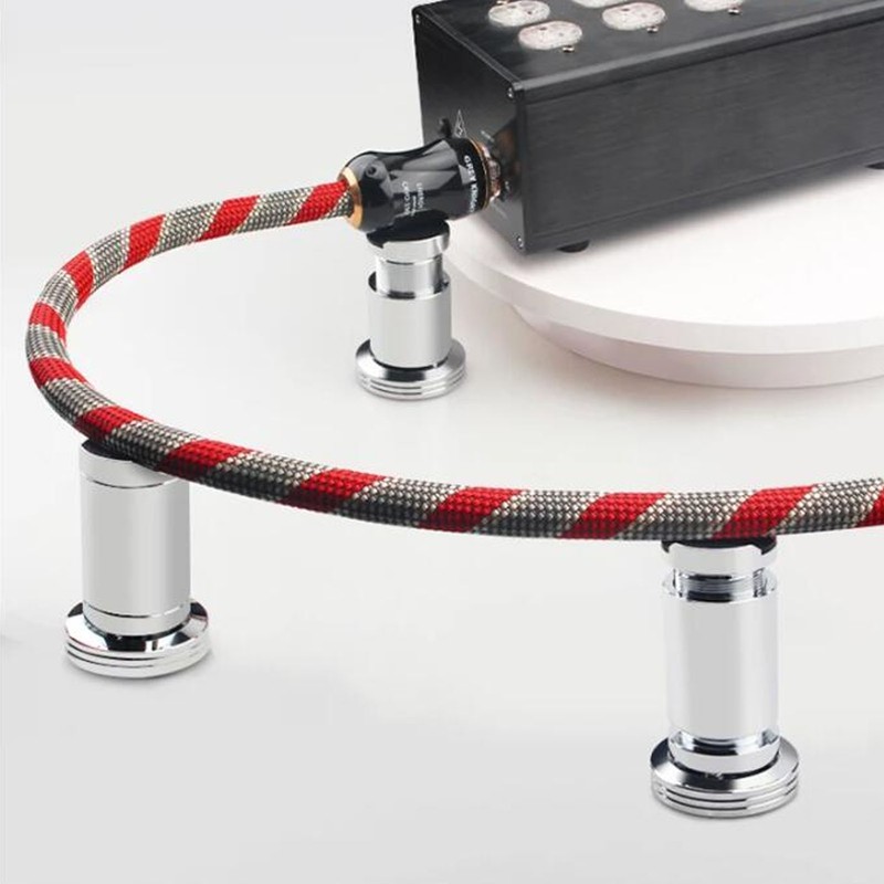 HiFi Speaker Wire Support Stand 70‑115mm Height Adjustable Shock Absorber