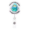 Funny Dumpster Fire Badge Reel - Retractable Badge Holder with