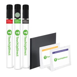 TouchUpDirect WV2 Silverstone Metallic Compatible with Nissan Exact Match Touch Up Paint Brush - Platinum Kit