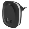 LEDVANCE Lunetta Edge Socket Night Light, Black, 0.35 W, 10
