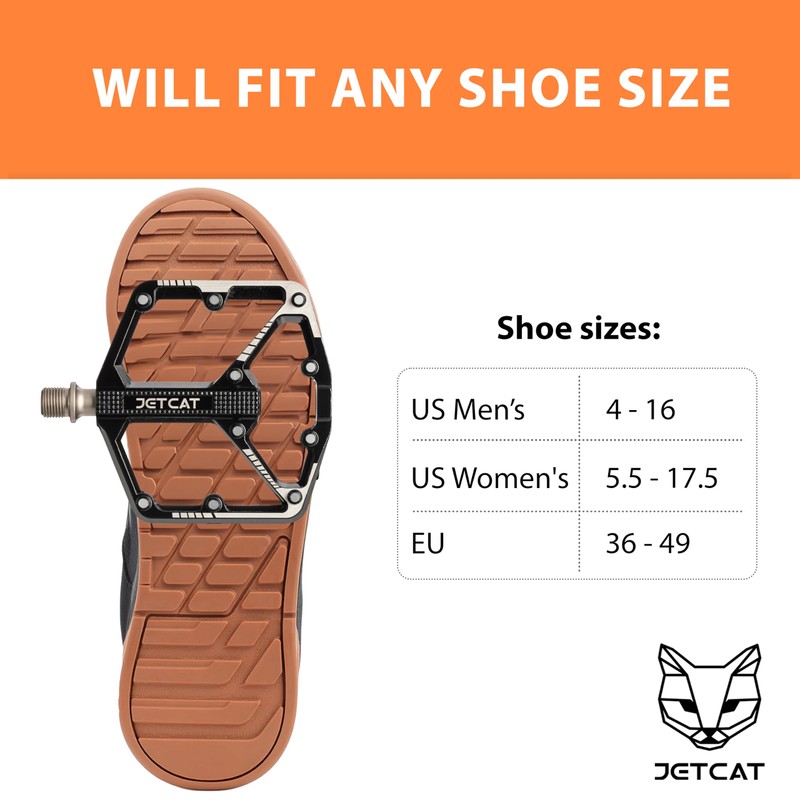 JETCAT Bike Pedals - Sport 112 Black