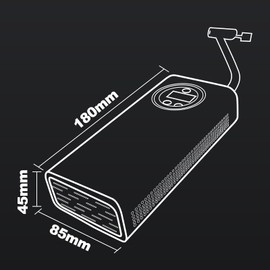 Wireless Cordless Car Tire Inflator Pump 150 PSI Portable Air Compressor 3600 mAH