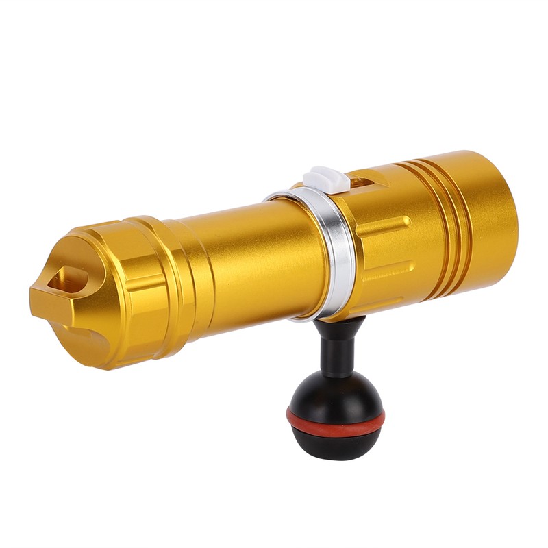 L2 LED Flashlight Torch 100M Diving Waterproof for Camping Stepless