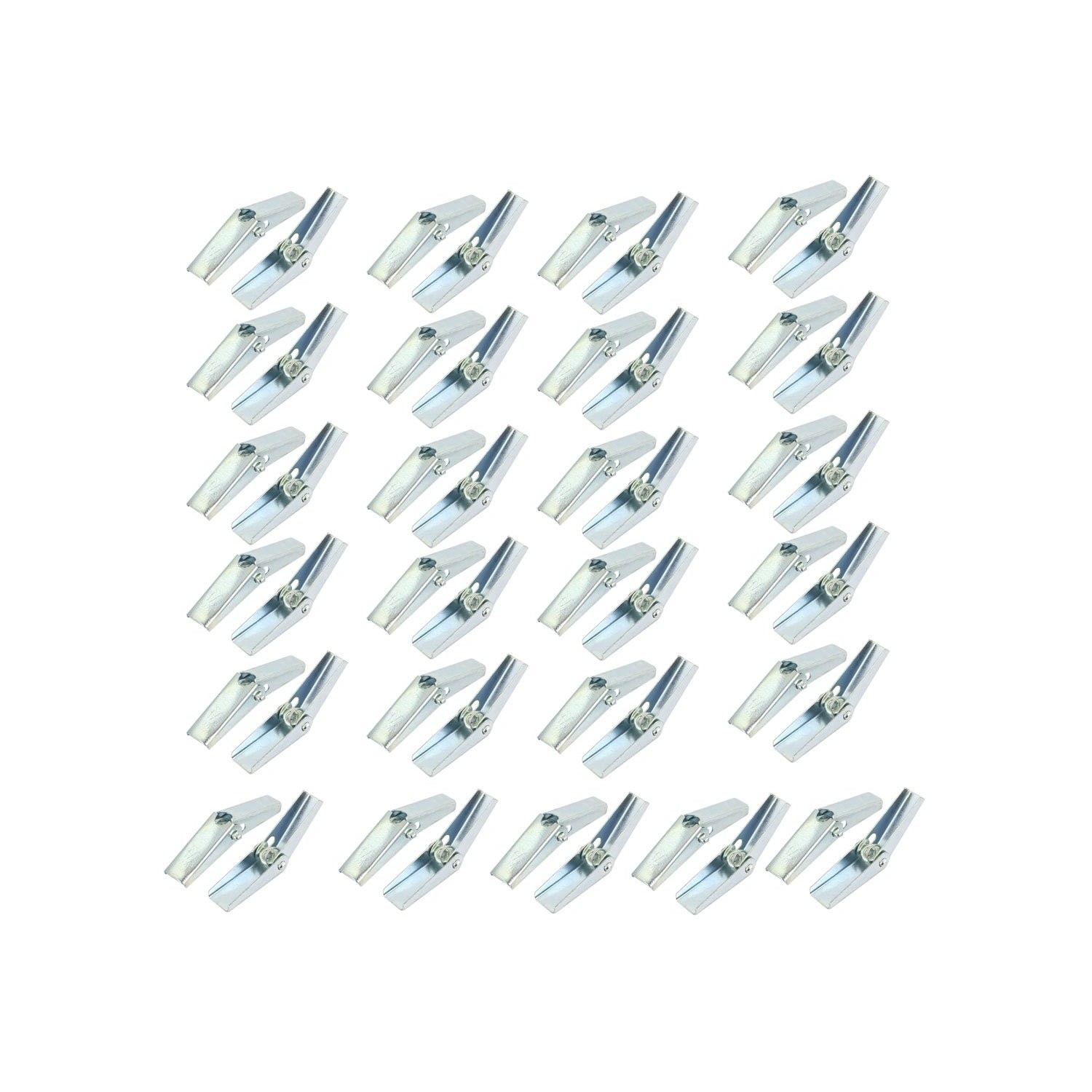 IIVVERR 1/8" Dia Female Thread Spring Loaded Hollow Wall Anchor Toggle ...