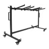 Folding Chair Cart,with 12 Rods,Folding Chair Strorage Rack,for 42 Chairs,Heavy
