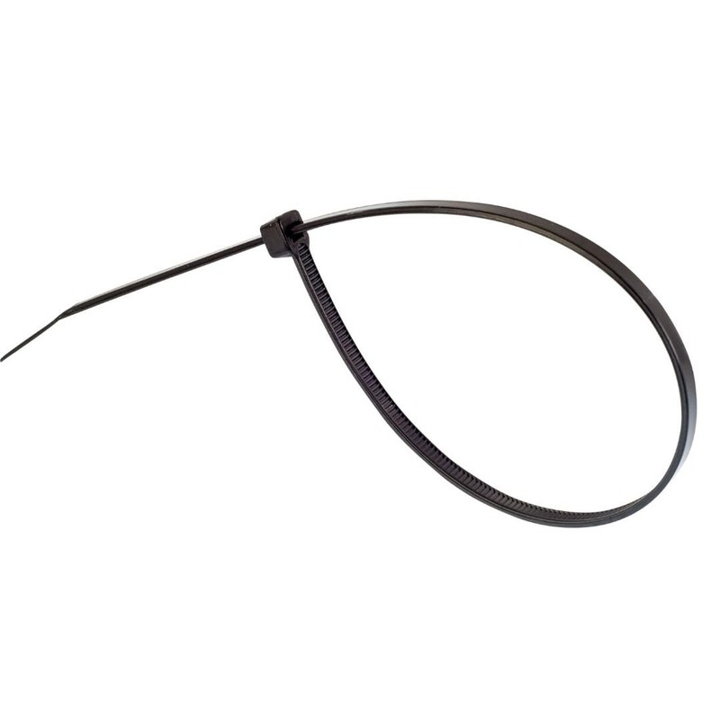 Gocableties Pack of 100 Black Cable Ties, 300 mm x