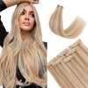 TESS Clip in Extensions Echthaar 6stk 40g, 6 Clip in