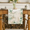 Artoid Mode Green Eucalyptus Summer Table Runner, Wedding Kitchen Decoration