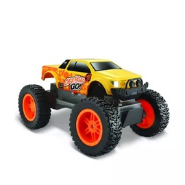 Maisto Tech R/C Off Road Go: Remote Controlled Off-Road Vehicle with 2.4 GHz Frequency, 4WD and Pistol Grip Remote Control, from 5 Years, 21 cm, Yellow (582759)