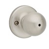 Kwikset 300P 15 CP Polo Bed and Bath Knob, Satin