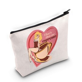 Singer Espresso Makeup Bag Singer Album Inspired Gift Zipper Bag for Fans Singer Concert Merch, Thats Espresso-py3, MB